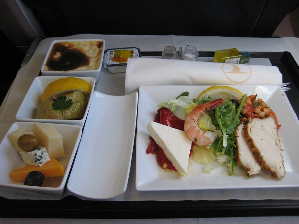 Turkish Airlines Business Class Meal